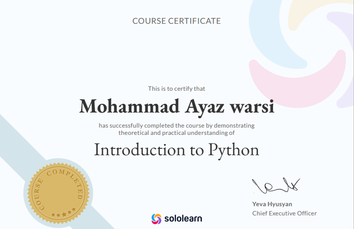 Certificate-python